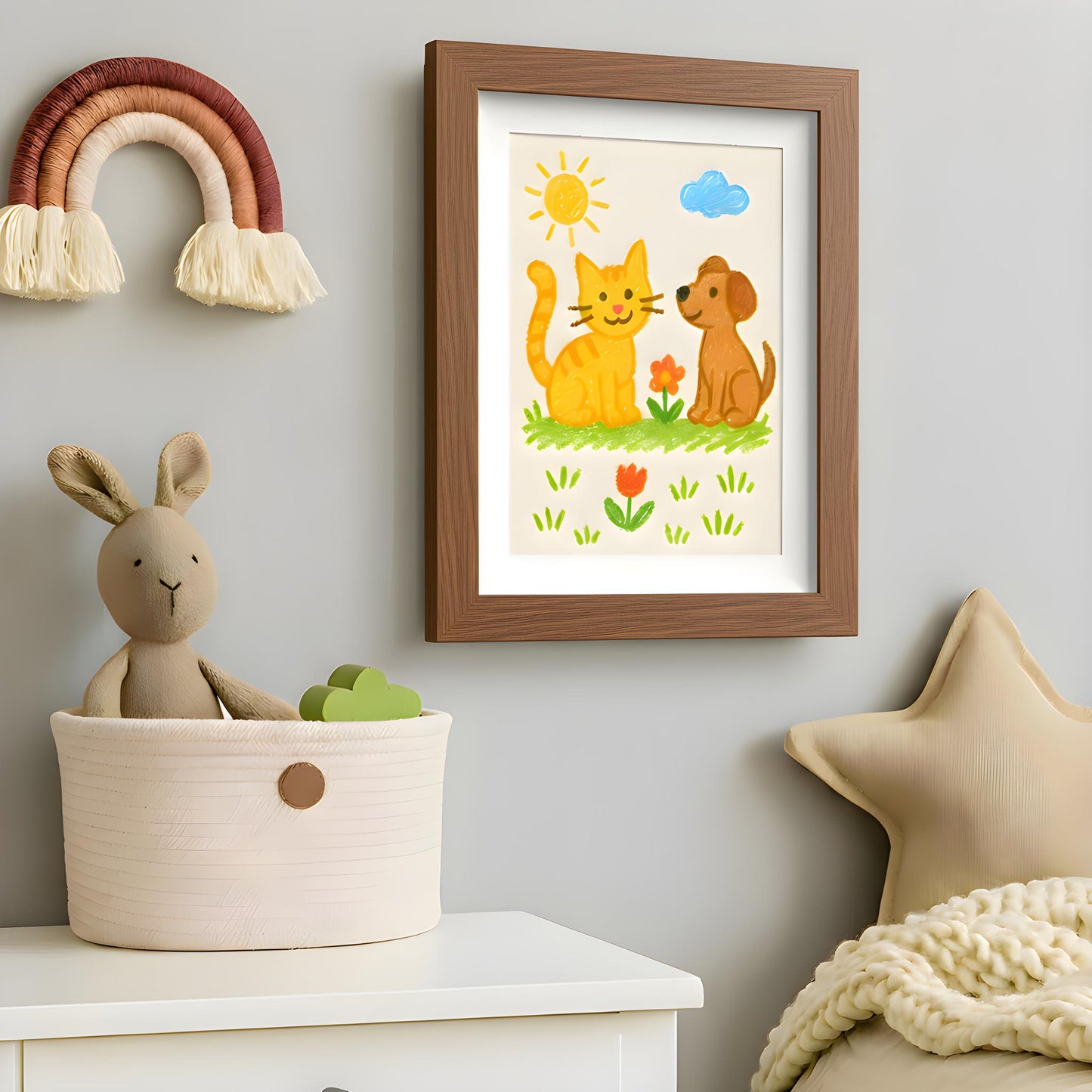 Kids Art Frame | 10x12.5 with mat | Holds up to 100 Artworks - Americanflat