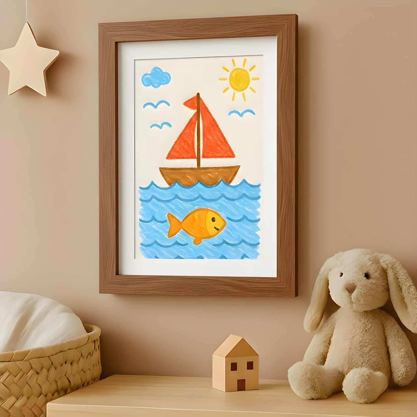 Kids Art Frame | 10x12.5 with mat | Holds up to 100 Artworks - Americanflat