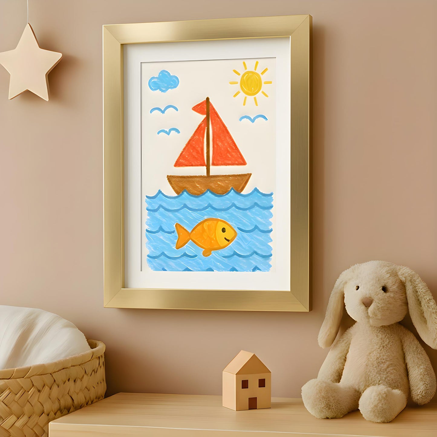 Kids Art Frame | 10x12.5 with mat | Holds up to 100 Artworks - Americanflat