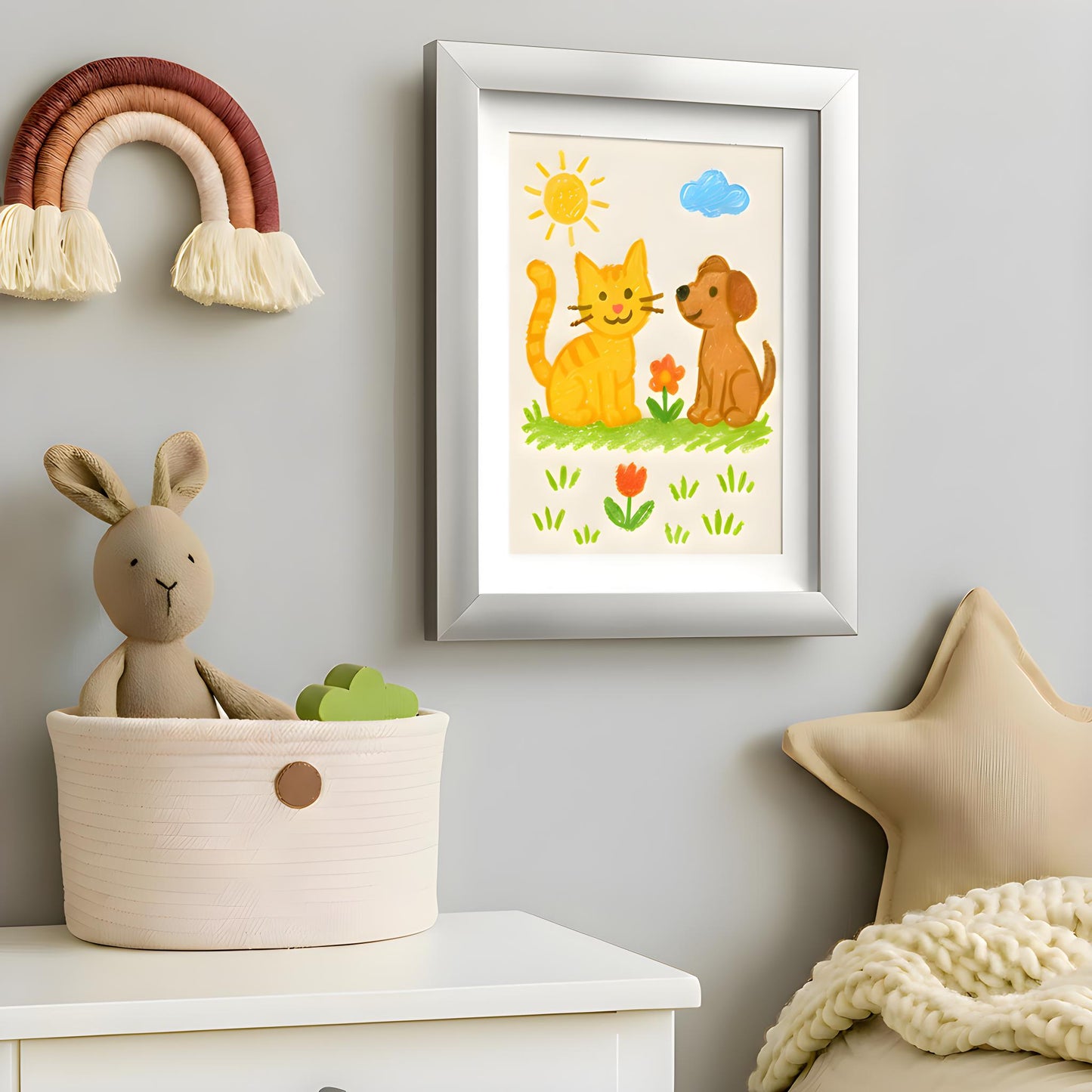 Kids Art Frame | 10x12.5 with mat | Holds up to 100 Artworks - Americanflat