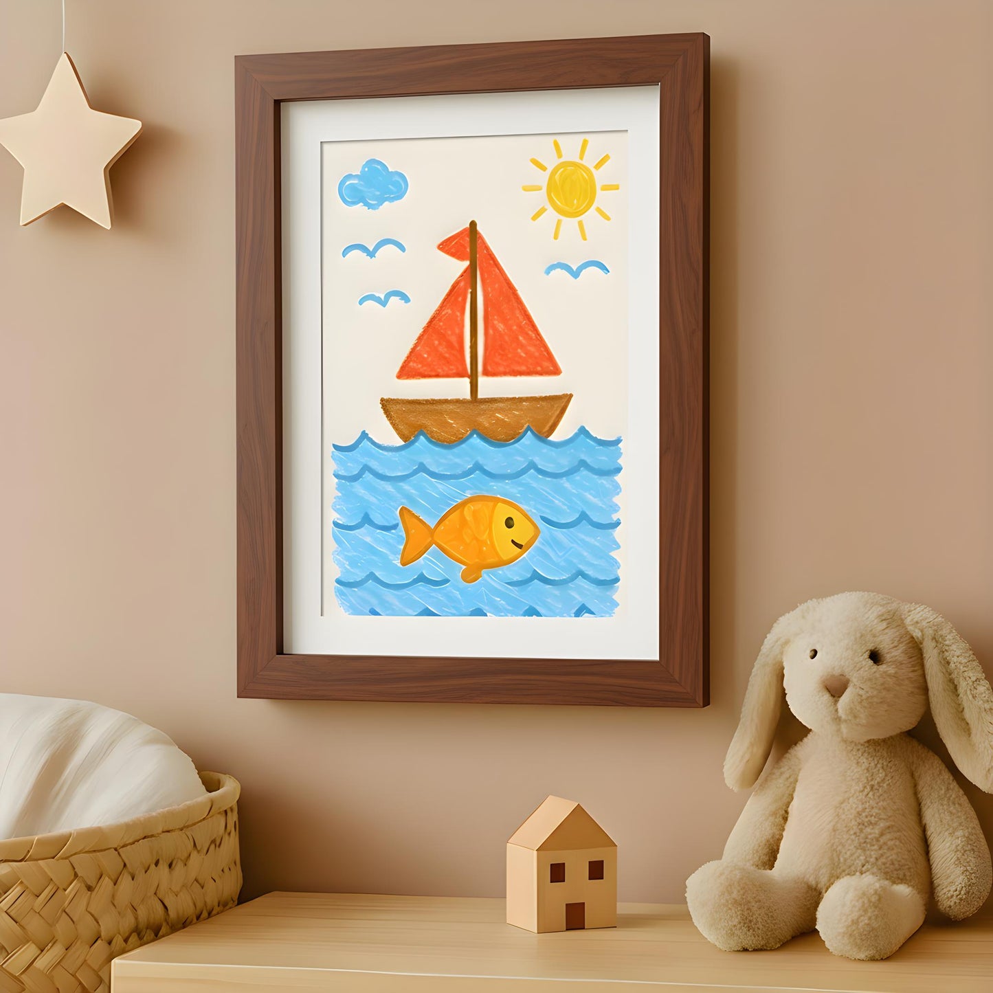 Kids Art Frame | 10x12.5 with mat | Holds up to 100 Artworks - Americanflat