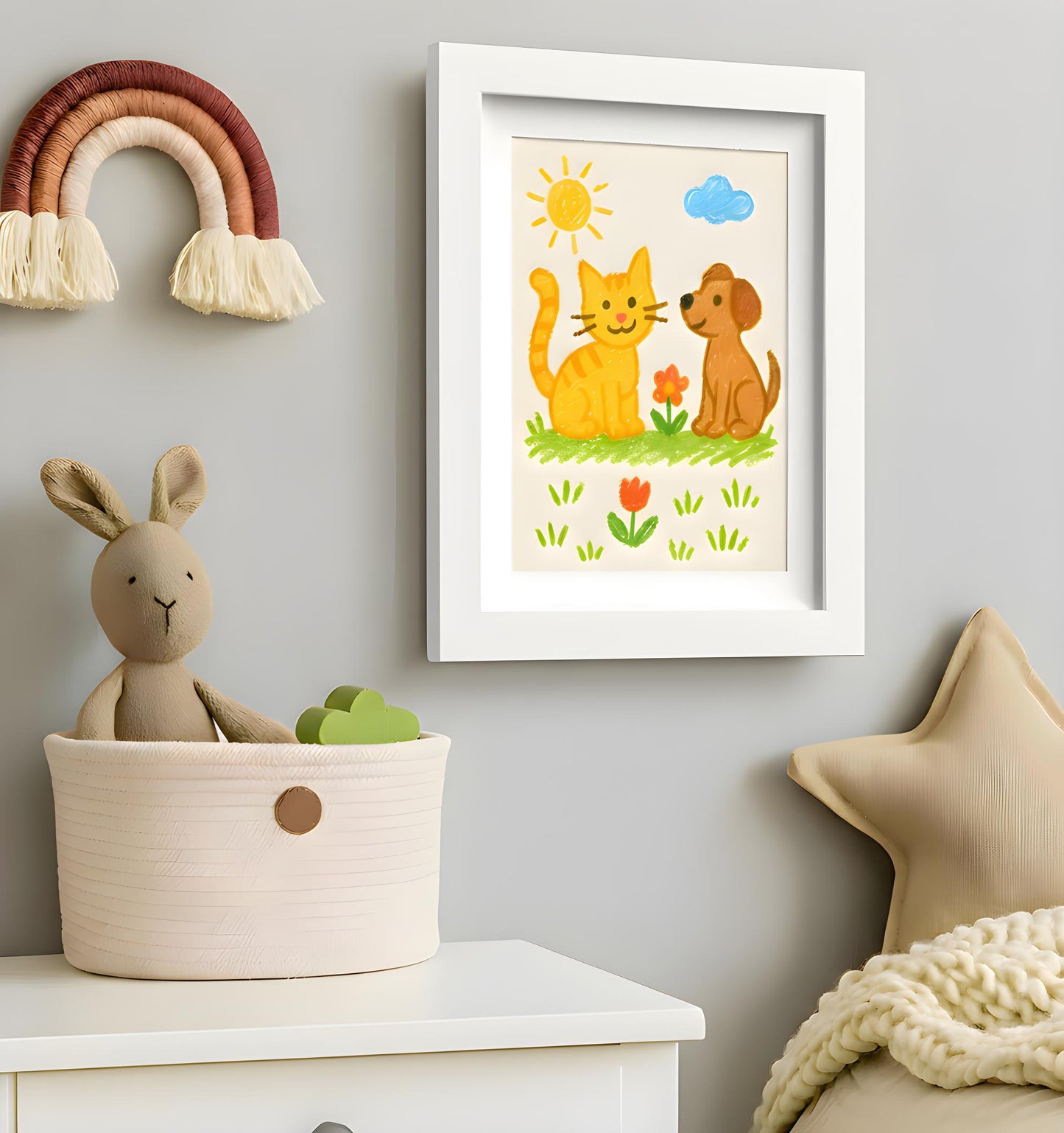 Kids Art Frame | 10x12.5 with mat | Holds up to 100 Artworks - Americanflat