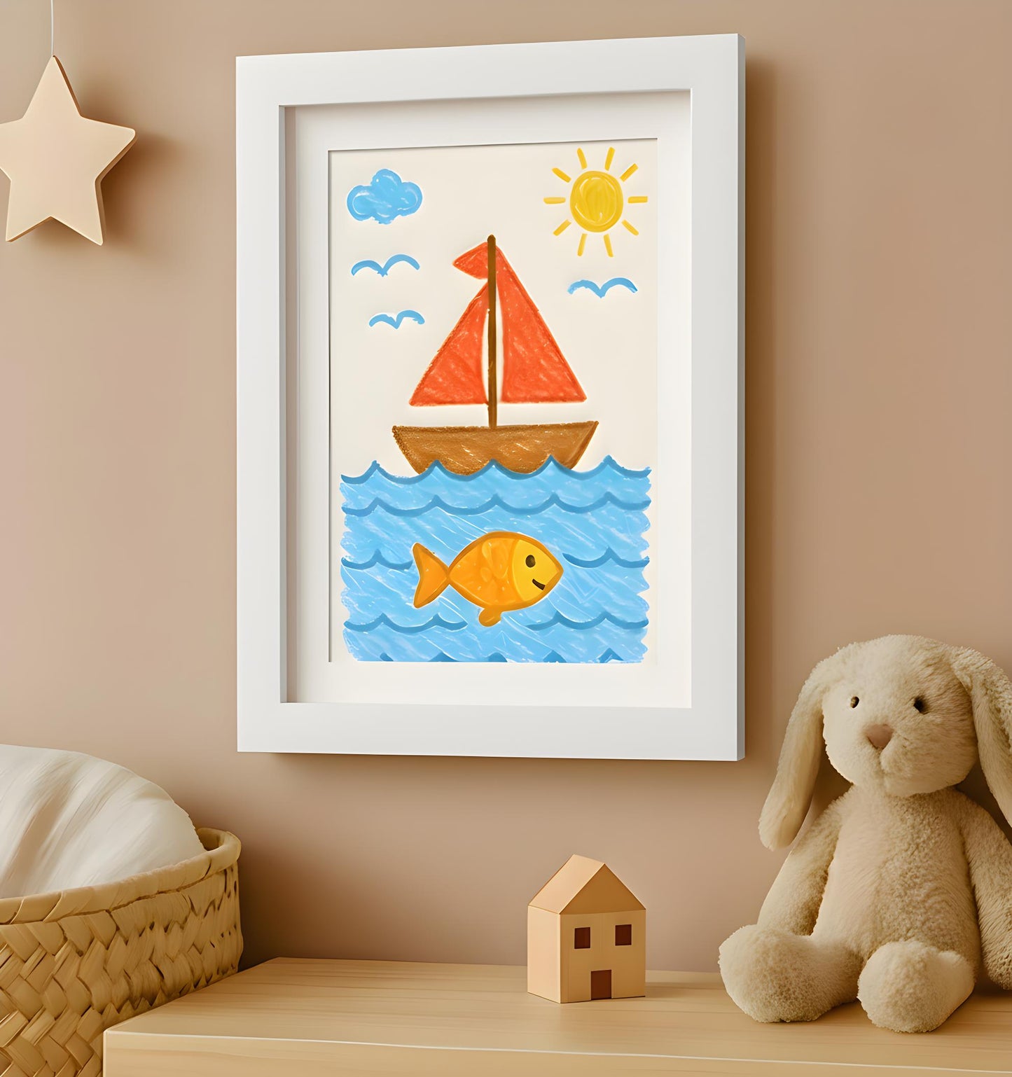 Kids Art Frame | 10x12.5 with mat | Holds up to 100 Artworks - Americanflat