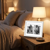 Double frame nightstand
