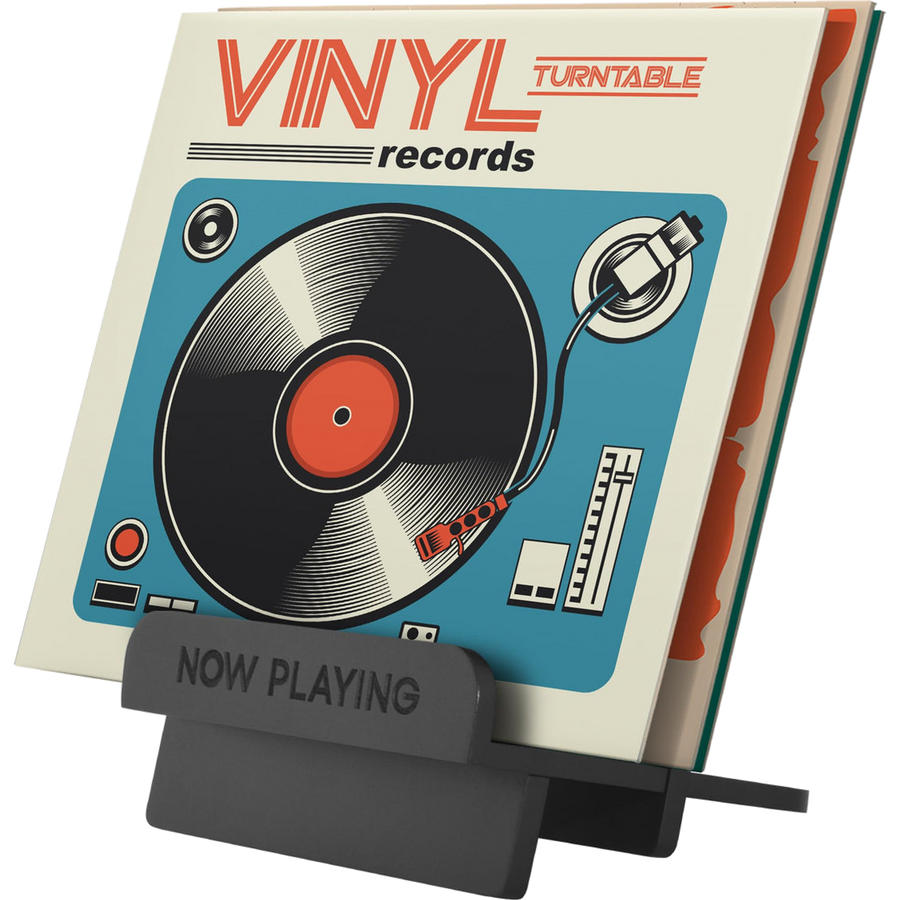 Now Playing Vinyl Record Stand 