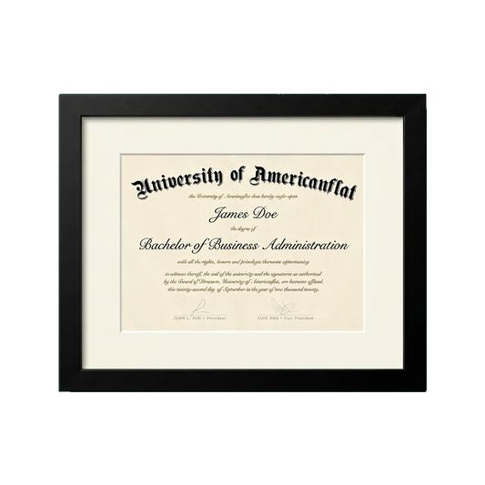 Black frame on transparent
