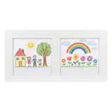 Slide-In Kids Frame White Two Openings