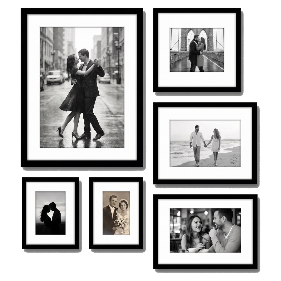 Americanflat Matted Gallery Wall Set 6 Pack