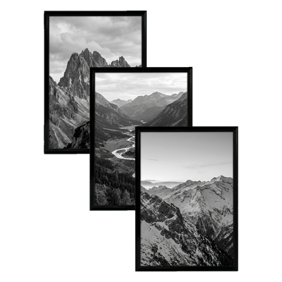 Fusion Picture Frame — 12x16 / Black / 3 Pack