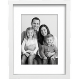 White float frame white mat