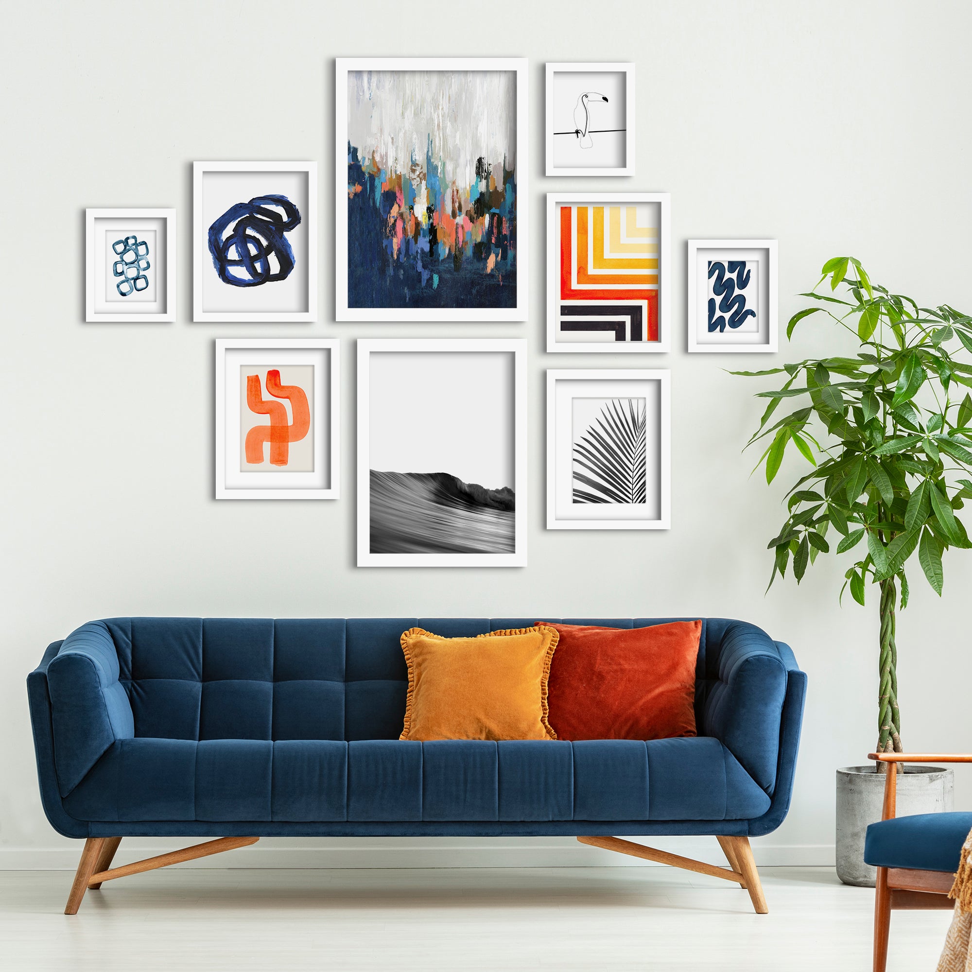 Mid century online modern paintings