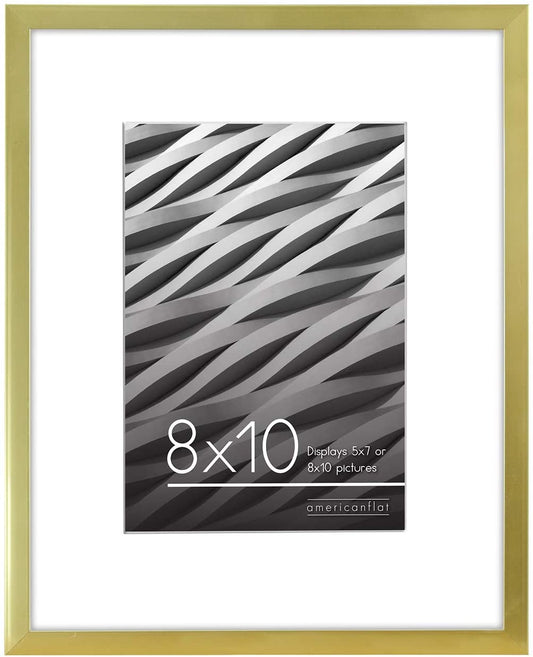 Picture Frame | Includes Mat | Slim Molding | Streamline Collection