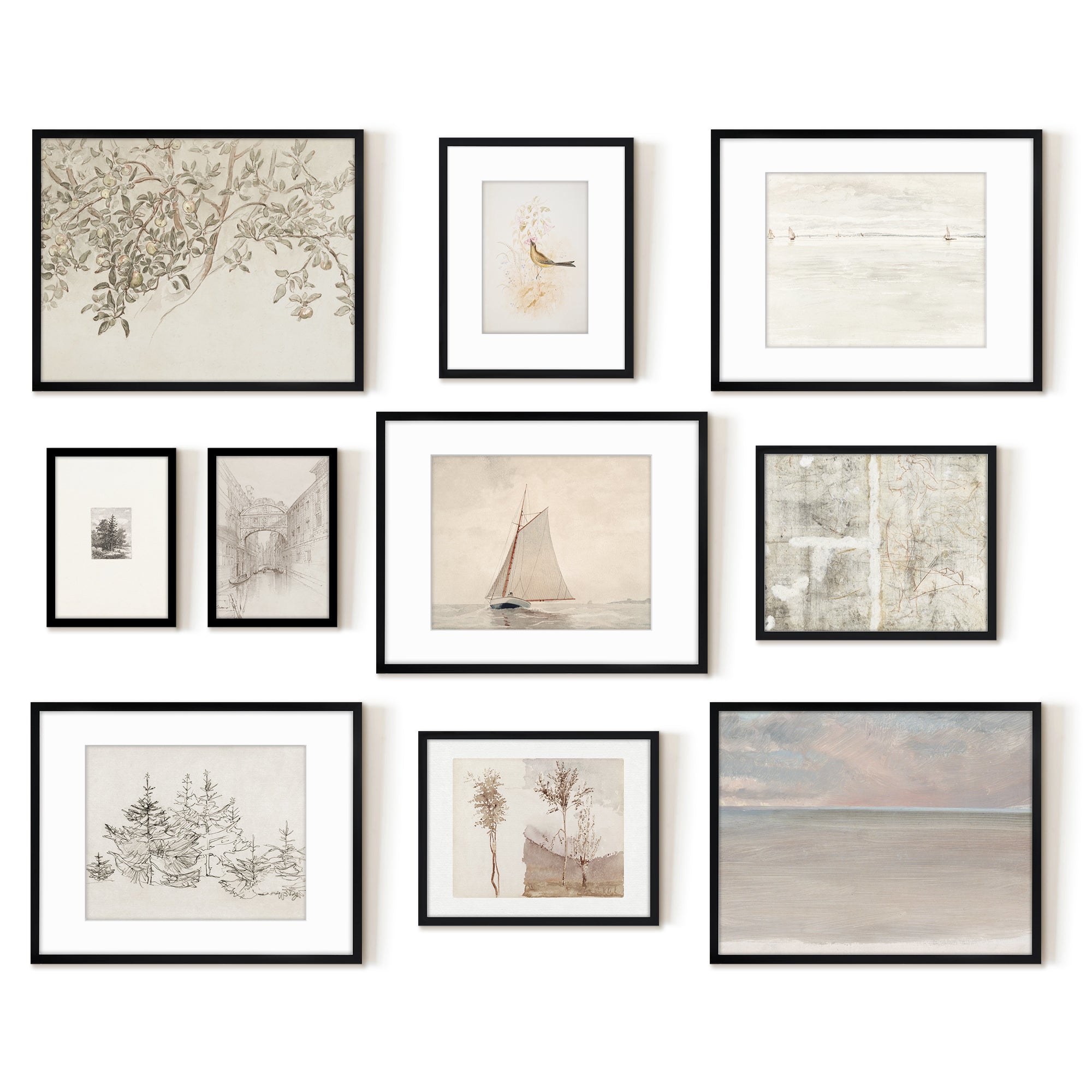 Vintage Gallery Wall Art Sets - Vintage Treasures | Americanflat