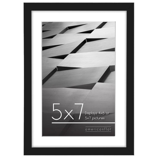 Picture Frame | Includes Mat | Slim Molding | Streamline Collection