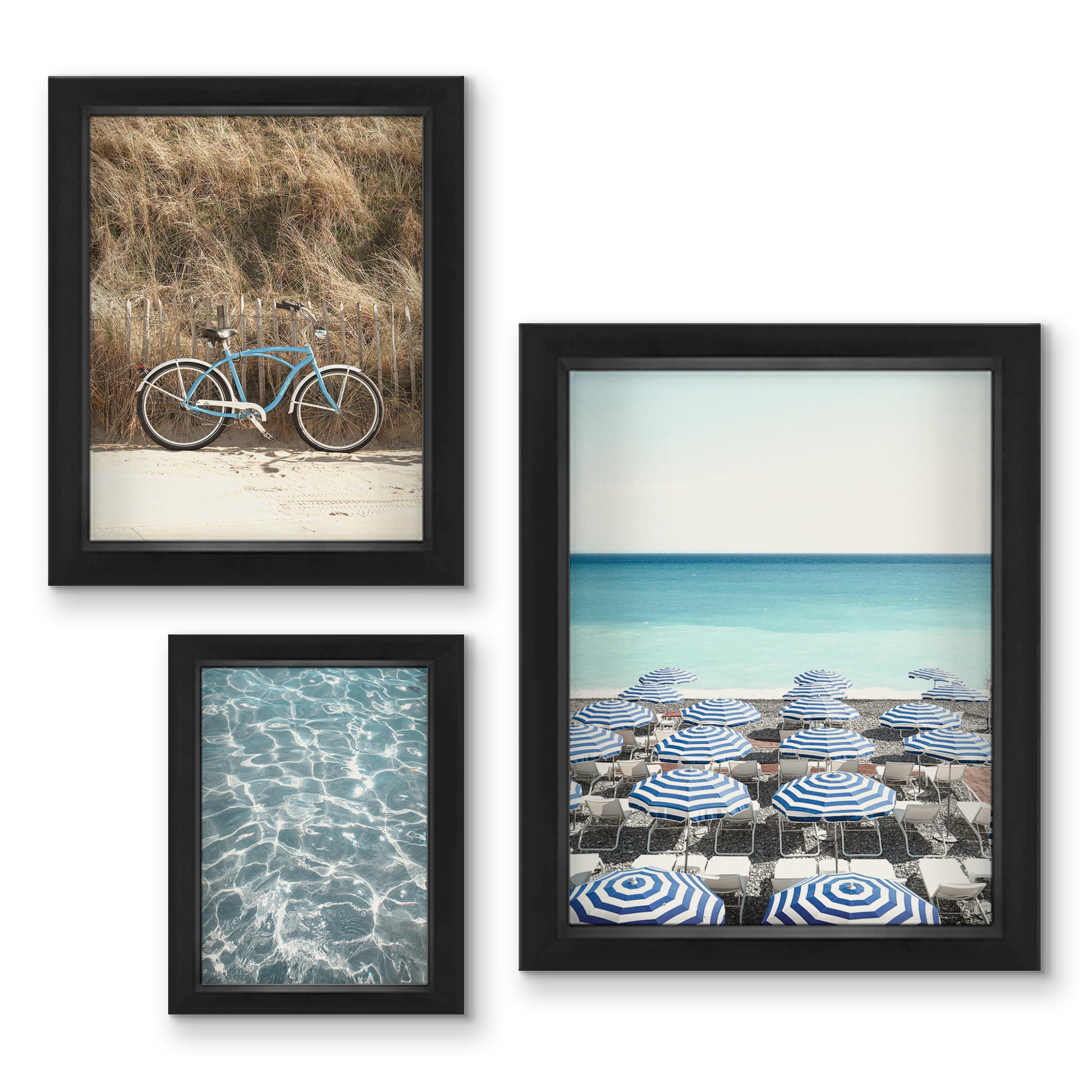 Island Travel Photography - 6 Piece Shadowbox Frame Gallery Wall Art Set Multi / White - Americanflat