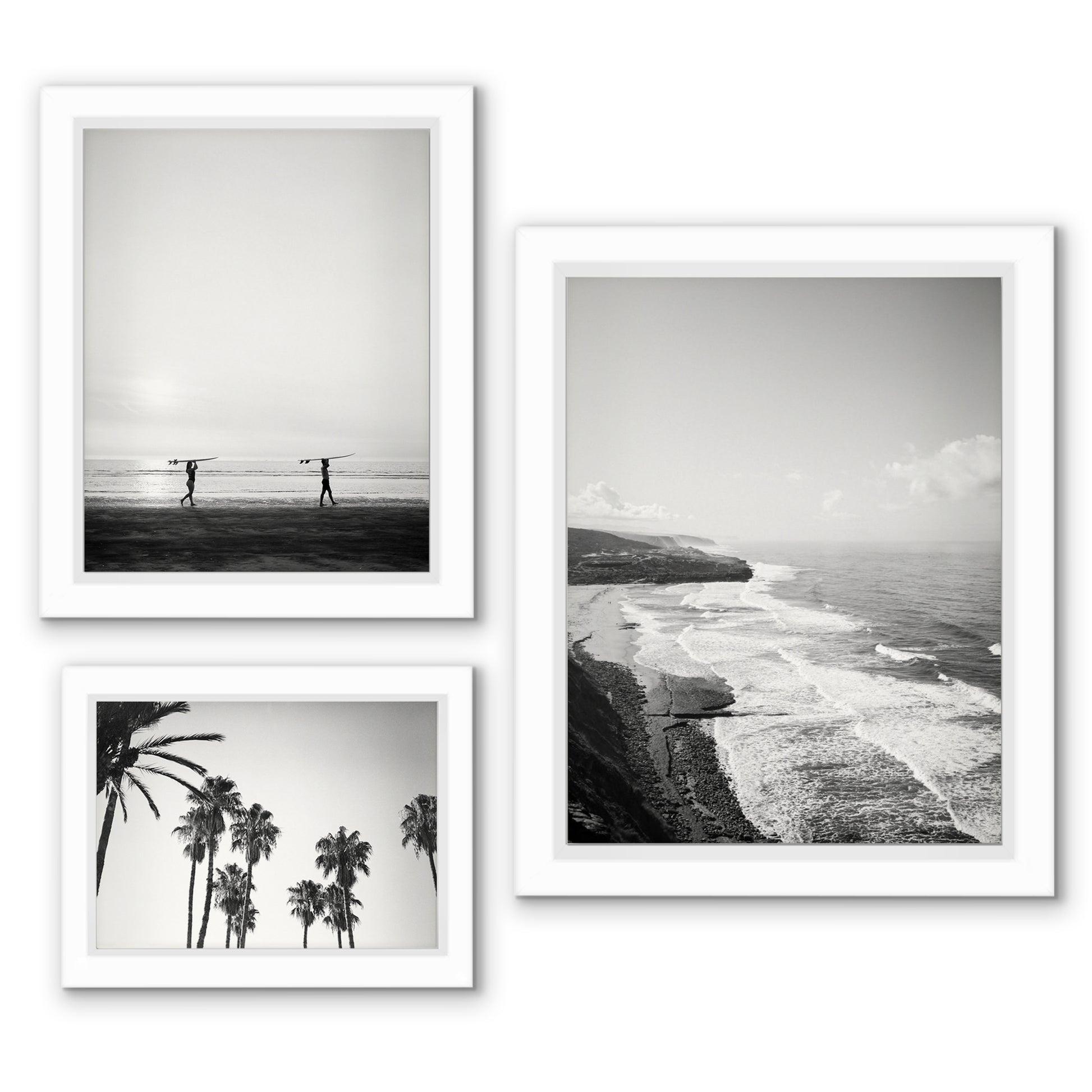 Island Travel Photography - 6 Piece Shadowbox Frame Gallery Wall Art Set Multi / White - Americanflat