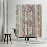 Painted Wood Ii by PI Creative Art Shower Curtain
