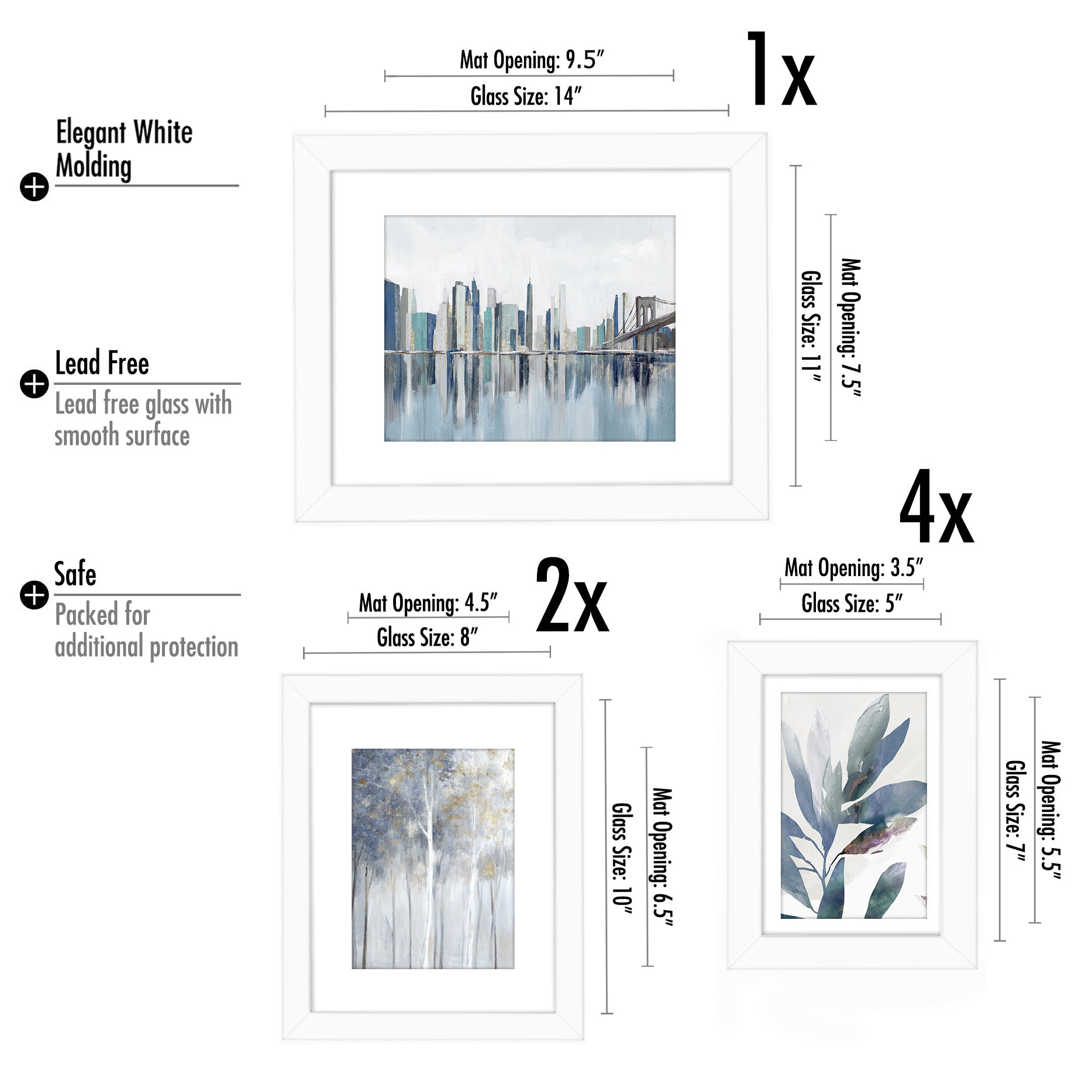 WALL ART SET . You Choose Set of Four 4x6 Size Prints . Four Art