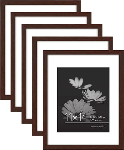 Picture Frame - Set of 5 Frames - Variety of Sizes and Colors