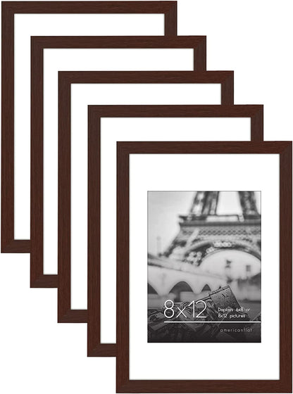 Picture Frame - Set of 5 Frames - Variety of Sizes and Colors