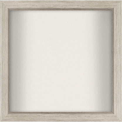 Americanflat 8x8 Shadow Box Frame in Black with Soft Linen Back