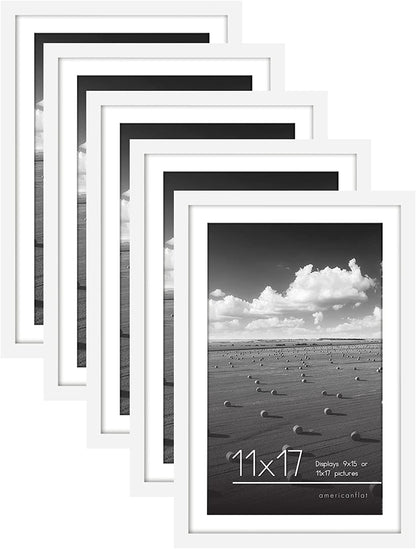 Picture Frame - Set of 5 Frames - Variety of Sizes and Colors