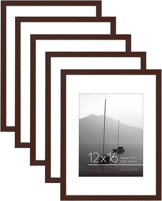 Picture Frame - Set of 5 Frames - Variety of Sizes and Colors