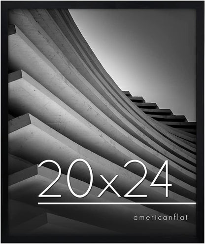 Thin Border Photo Frame in Black - Plexiglass Cover For Horizontal Formats - Picture Frame