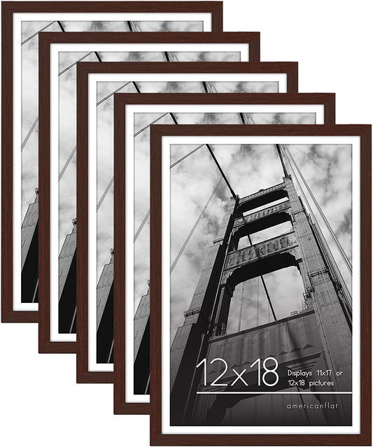 Picture Frame - Set of 5 Frames - Variety of Sizes and Colors