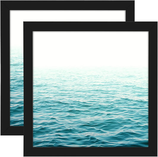 Thin Border Photo Frame in Black - Plexiglass Cover For Horizontal Formats - Picture Frame