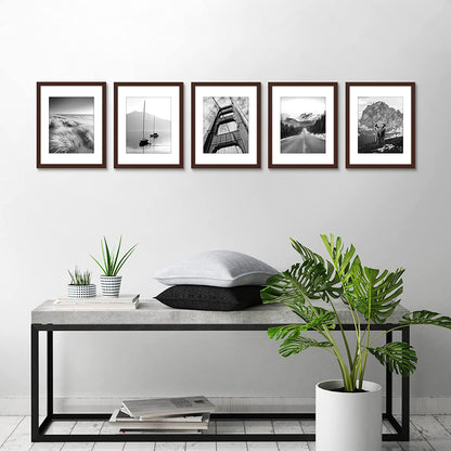 Picture Frame - Set of 5 Frames - Variety of Sizes and Colors