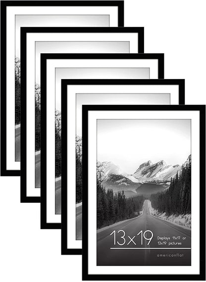Picture Frame - Set of 5 Frames - Variety of Sizes and Colors