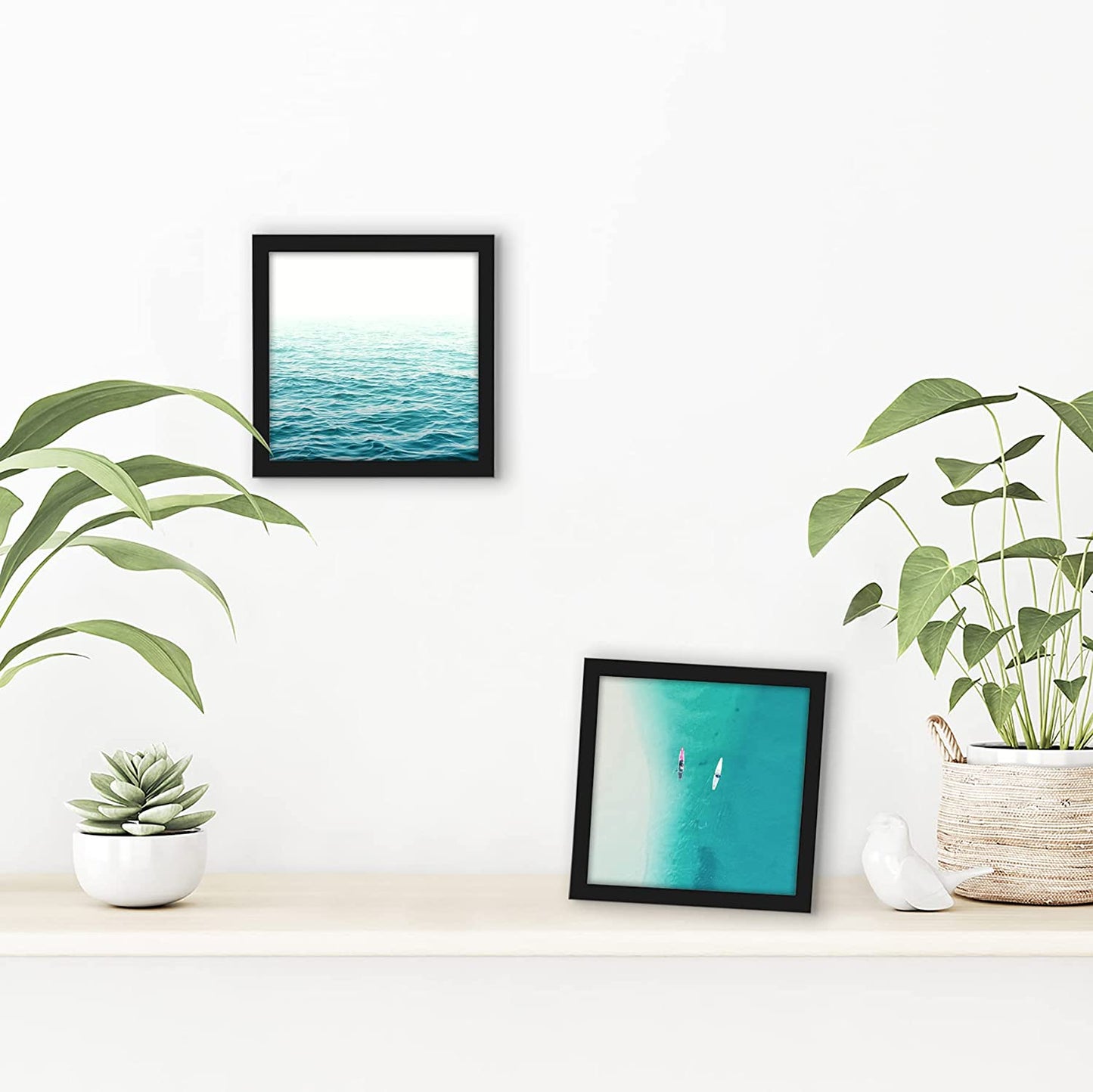 Thin Border Photo Frame in Black - Plexiglass Cover For Horizontal Formats - Picture Frame