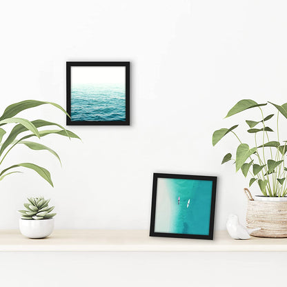 Thin Border Photo Frame in Black - Plexiglass Cover For Horizontal Formats - Picture Frame