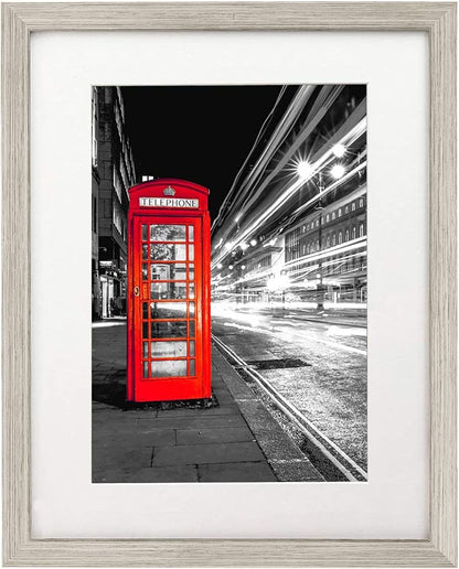 Picture Frame - Composite Wood with Shatter Resistant Glass -Vertical Formats for Wall - Multipack
