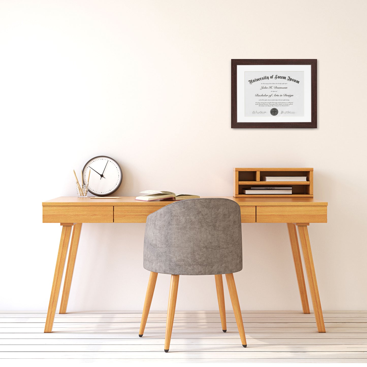 Americanflat Diploma Frame | With 8.5x11 Mat | Shatter-Resistant Glass