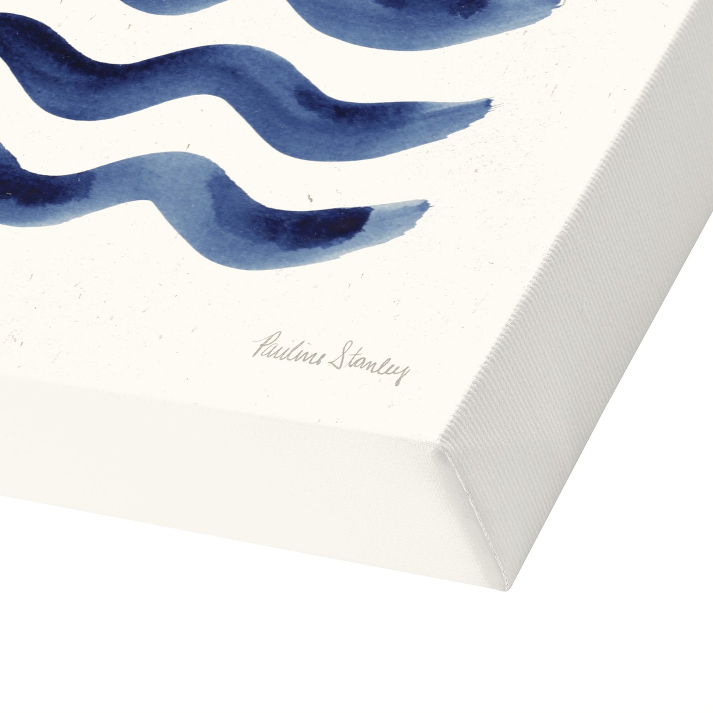 Blue Waves Watercolor by Pauline Stanley - Framed Print – Americanflat