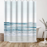 Blue Wave And Sand 1 by Artvir - Shower Curtain