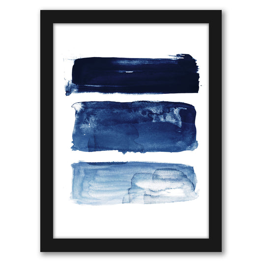 Blue Gradient Paint Abstract by Thomas Succes - Canvas, Poster or Framed Print