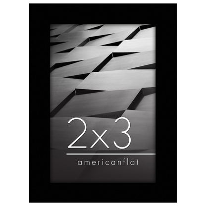 Thin Border Photo Frame in Black - Plexiglass Cover For Horizontal Formats - Picture Frame