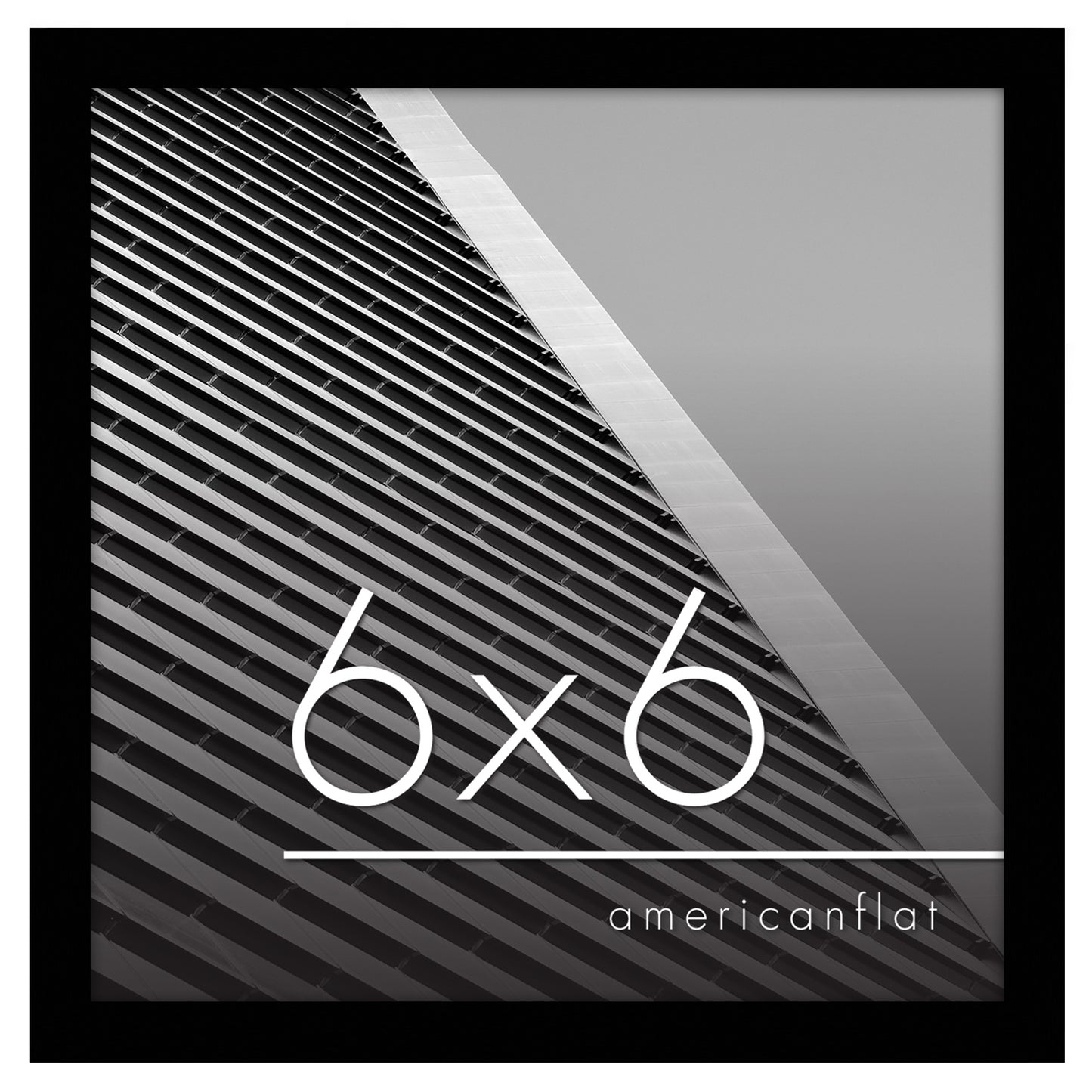 Thin Border Photo Frame in Black - Plexiglass Cover For Horizontal Formats - Picture Frame