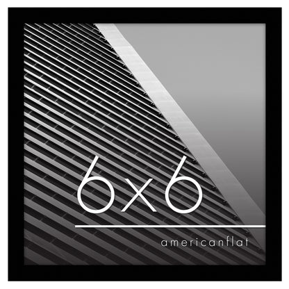 Thin Border Photo Frame in Black - Plexiglass Cover For Horizontal Formats - Picture Frame