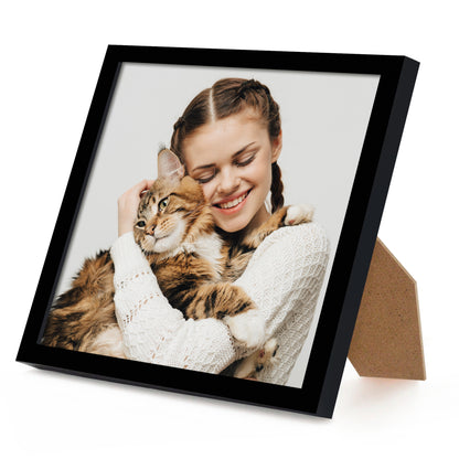 Thin Border Photo Frame in Black - Plexiglass Cover For Horizontal Formats - Picture Frame