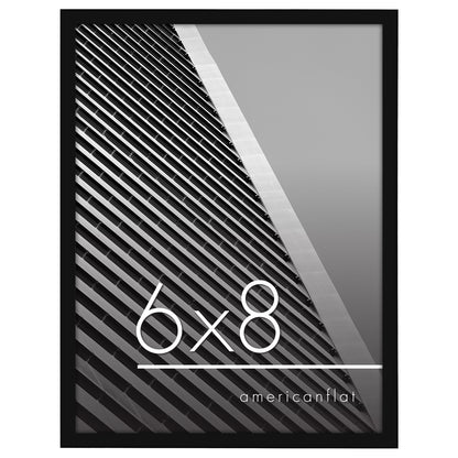 Thin Border Photo Frame in Black - Plexiglass Cover For Horizontal Formats - Picture Frame