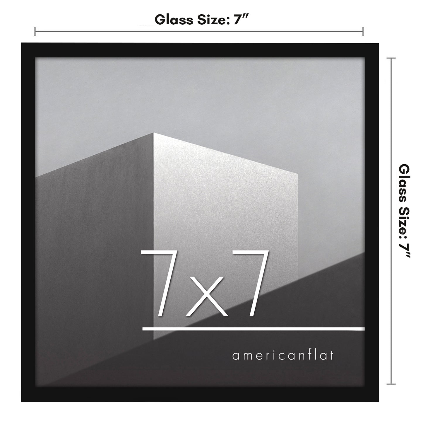 Thin Border Photo Frame in Black - Plexiglass Cover For Horizontal Formats - Picture Frame