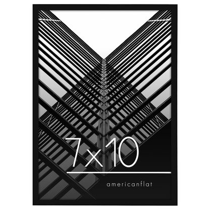 Thin Border Photo Frame in Black - Plexiglass Cover For Horizontal Formats - Picture Frame
