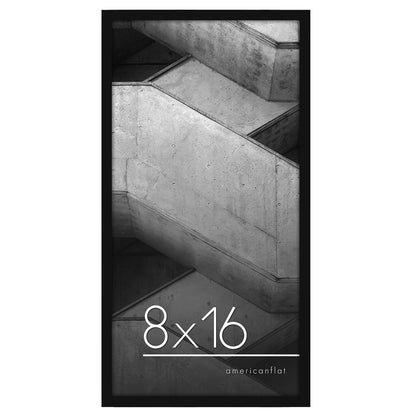 Thin Border Photo Frame in Black - Plexiglass Cover For Horizontal Formats - Picture Frame