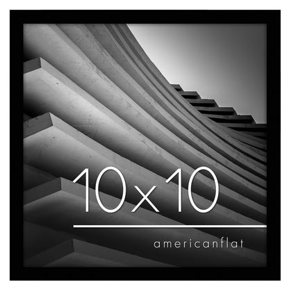 Thin Border Photo Frame in Black - Plexiglass Cover For Horizontal Formats - Picture Frame