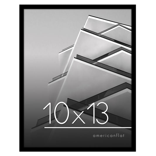 Thin Border Photo Frame in Black - Plexiglass Cover For Horizontal Formats - Picture Frame