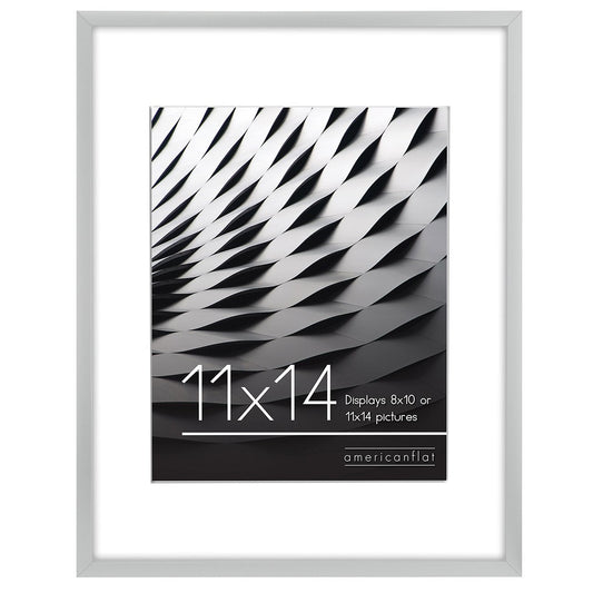Picture Frame | Includes Mat | Slim Molding | Streamline Collection